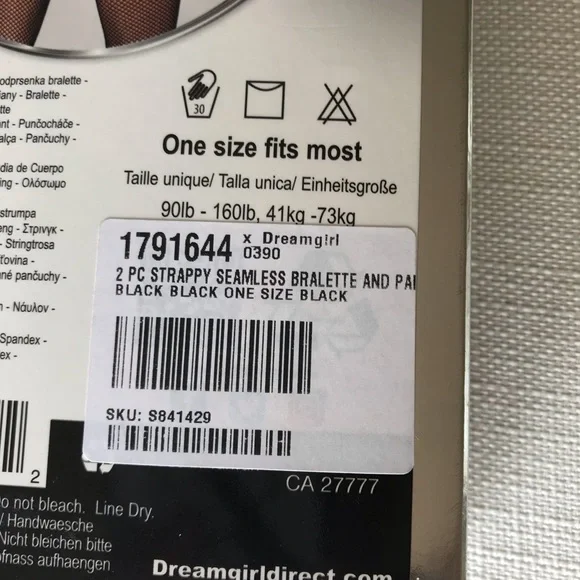 Dreamgirl Bralette and Panty Fishnet Bodystocking Set, NWT, OSFM - Picture 9 of 13